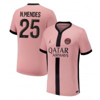 Maglia Calcio Paris Saint-Germain Nuno Mendes #25 Terza Divisa 2024-25 Manica Corta